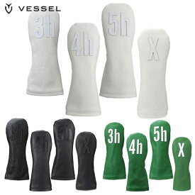 VESSEL ベゼル ヘッドカバー ユーティリティー 本革製 ハンドメイド ヘッドカバー Leather Head Cover（HC1122） 【VESSEL 正規販売店】