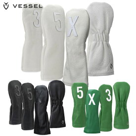 VESSEL ベゼル ヘッドカバー フェアウェイウッド ＃3 本革製 ハンドメイド ヘッドカバー Leather Head Cover（HC1122） 【VESSEL 正規販売店】