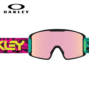 I[N[ Xm[S[O Line Miner L Snow Goggles (OO7070-H5) (888392641410)yOAKLEYKizPINK LOGO COLLAGE FRAME / PRIZM ROSE GOLD IRIDIUM LENS