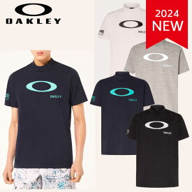 オークリー ゴルフ メンズ モックネックシャツ (FOA406524) Oakley Ellipse Logo Mock メンズ半袖シャツ メンズゴルフウェア 接触冷感機能【OAKLEY正規品】2024新作