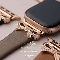 【5/19まで最大30%OFFクーポン】アップルウォッチ バンド レディース リボン チャーム apple watch ベル…