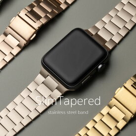 アップルウォッチ apple watch バンド ステンレス スリム ベルト アップルウォッチバンド Apple Watch アップルウォッチ7 6 SE 38mm 40mm 41mm 42mm 44mm 45mm 交換 メタル 調整工具付き メンズ レディース 30日間返品保証