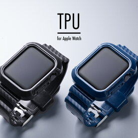 アップルウォッチ カバー バンド for Apple watch TPU 一体型 38mm 40mm 42mm 44mm