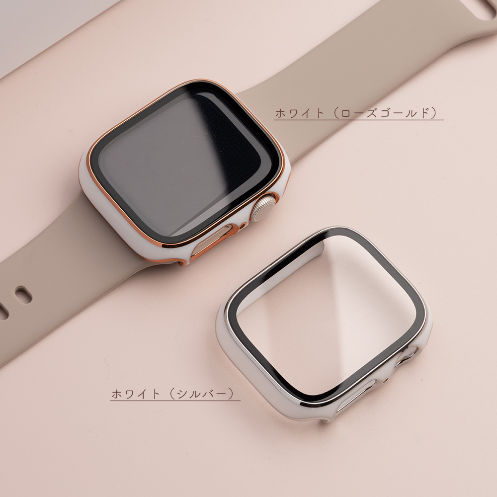 豪華♡ Apple Watch キラキラ ケース シルバー 42mm - 金属ベルト