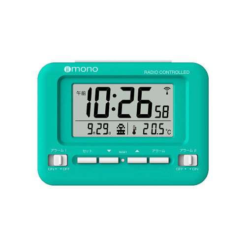 楽天市場 Iimono オリジナル 目覚まし時計 電波 デジタル カレンダー 温度 表示 腕時計ベルトの専門店 Empire