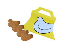 【送料無料】鎌倉 　豊島屋 　鳩サブレ― 　4枚入り　イエロー手提げタイプ　黄色　お菓子　洋菓子　お礼　プレゼント　ギフト　父の日　お中元　母の日