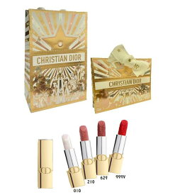 【限定ラッピング】DIOR ディオール　ルージュ ディオール　全4色　2025クリスマスコフレ　ホリデー コレクション 2025　10月31日より順次発送　口紅　リップスティック　ギフト　プレゼント　クリスマス　彼女　家族