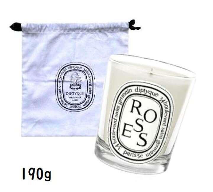楽天市場】ディプティック キャンドル ローズ ROSE 190g diptyque 