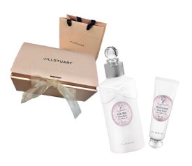 【ギフトBOX】ジルスチュアート　（ホワイトフローラル）ボディミルク　＆　ハンドクリーム　　ギフト　プレゼント　彼女　家族　クリスマス　コフレ　お祝い　お誕生日