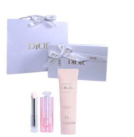 【ギフトセット】Dior　ディオール　アディクト リップ グロウ　000 ユニバーサル クリア＆ミスディオールハンドクリーム　【BOX入り】リップバーム　保湿　唇