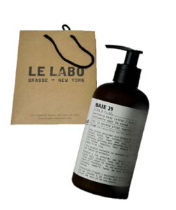 LE LABO �����{�@ �� 19�iBAIE 19�j �p�t���[�~���O�@�{�f�B���[�V�����@237ml�@�y�����{�V���b�p�[�t���z��̓��@�v���[���g�@�M�t�g