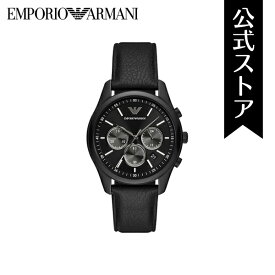 エンポリオ アルマーニ 腕時計 アナログ クオーツ メンズ ブラック レザー AR11583 2024 春