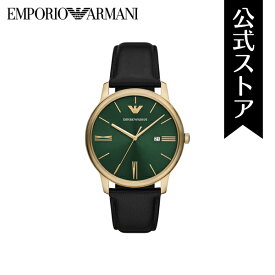 エンポリオ アルマーニ 腕時計 アナログ クオーツ メンズ ブラック レザー AR11601 2024 春