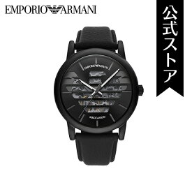 【50% OFF】】エンポリオ アルマーニ 腕時計 メンズ 自動巻き アナログ 時計 レザー ブラック AR60032 EMPORIO ARMANI 公式 ビジネス 生活 防水 誕生日 プレゼント 記念日 ギフト ブランド