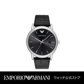 エンポリオ アルマーニ 腕時計 アナログ メンズ ブラック レザー LUIGI AR2500 2016 秋 EMPORIO ARMANI 公式