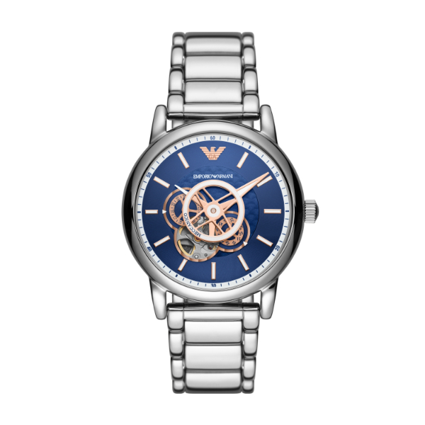 【30％OFF】2021 夏の新作 エンポリオ アルマーニ 腕時計 シルバー 自動巻き メンズ EMPORIO ARMANI 時計 AR60036  LUIGI ルイージ 公式 | EMPORIO ARMANI ウォッチ公式
