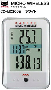 LbgAC CAT EYE TCNRs[^ MICRO WIRELESS }CNCX Xs[h[^[ ] zCg CC-MC200W