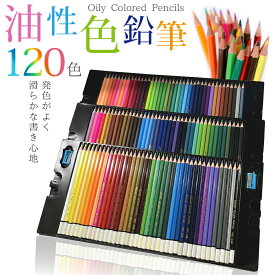 【楽天1位】色鉛筆 120色 セット 油性 父の日 プレゼント 収納 ケース 子供 小学生 お絵かき 大人の塗り絵 画材セット 絵画 イラスト スケッチ 鉛筆削り付