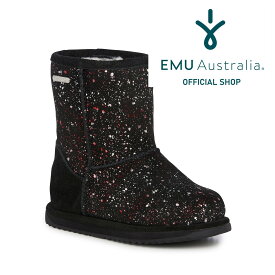 【公式】EMU Australia エミュ Galaxy Brumby 防水 メリノウール ブーツ 天然 ウール 子供靴 靴 雨 雨の日 対策 防寒 保温 女の子 男の子 子供 幼稚園 小学生 中学生 キッズ ジュニア ロング ミドル ボア ファー 送料無料