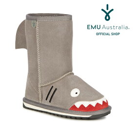 【公式】EMU Australia エミュ Shark メリノウール ブーツ 天然 ウール 子供靴 靴 雨 雨の日 対策 防寒 保温 女の子 男の子 子供 幼稚園 小学生 中学生 キッズ ジュニア ロング ミドル ボア ファー 送料無料