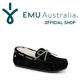 【公式】EMU Australia エミュ Amity アミティーシープスキン ムートン 靴 モカシン ローファー 天然 ウール 内ボア 革 フラット レディース 秋冬 秋 冬 公式 正規 通販 定番 人気 ボア ファー 送料無料