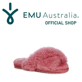 【公式】EMU Australia エミュ Mayberry Curly シープスキン ムートン サンダル スリッパ ファーサンダル ルームシューズ ムートンサンダル 天然 フラットレディース メンズ 公式 正規 通販 ボア ファー 送料無料