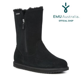 【公式】EMU AustraliaエミュGravelly 2.0 防水 シープスキン ムートン 靴 ブーツ サイドジップ サイドファスナー 天然 革 雨 レイン 雪 対策 防寒 保温 ミドル ロング レディース メンズ 秋 冬 秋冬 公式 正規 通販 ボアファー 送料無料