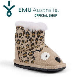 【公式】EMU Australia エミュ Cheetah Walker メリノウール ベビーブーツ 天然 ウール 防寒 保温 女の子 男の子 子供 新生児 赤ちゃん 幼稚園 ブーツ ファーストシューズ ベビーシューズ ボア ファー かわいい 出産祝い 送料無料