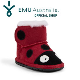 【公式】EMU Australia エミュ Ladybird Walker メリノウール ベビーブーツ 天然 ウール 防寒 保温 女の子 男の子 子供 新生児 赤ちゃん 幼稚園 ブーツ ファーストシューズ ベビーシューズ ボア ファー かわいい 出産祝い 送料無料