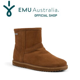 【公式】EMU Australiaエミュ Banks 防水 シープスキン ムートン 靴 ブーツ 天然 革 雨 レイン 雪 対策 防寒 保温 ショート レディース メンズ 秋 冬 秋冬 公式 正規 通販 ボアファー 送料無料