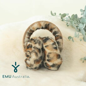 【公式】EMU Australia Angahook Leopard Earmuffs イヤーマフ 耳あて シープスキン ムートン 暖かい 防寒 ギフト プレゼント レディース 秋 冬 正規 人気 送料無料