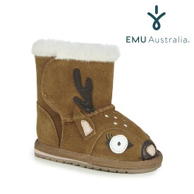【公式】EMU Australia エミュ Deer Walker メリノウール ベビーブーツ 天然 ウール 防寒 保温 女の子 男の子 子供 新生児 赤ちゃん 幼稚園 ブーツ ファーストシューズ ベビーシューズ ボア ファー かわいい 出産祝い 送料無料