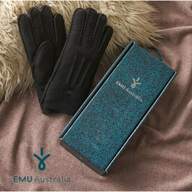 【公式】EMU Australia エミュ Beech Forest Gloves 手袋 グローブ シープスキン ムートン ボア ファー レディース 冬 暖かい 秋冬 かわいい 防寒 防風 ブランド 革 本革 革 レザー 羊 天然素材 送料無料