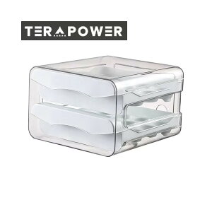 ホワイト オレンジ色 グレー 3色 オプション 大容量 卵 収納 ボックス 家庭用 台所 引き出し式 冷蔵庫 二重 アヒルの卵 収納ケース