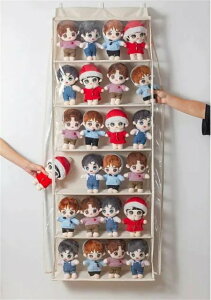 ぬいぐるみウォールポケット ディスプレイ コレクションケース 5段6段収納ケース 収納ボックス コレクション ぬいぐるみ 収納
