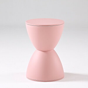 スツール 砂時計型のシンプルスツール オットマン 椅子 リビングルーム おしゃれ かわいい インテリア 家具 雑貨 ホワイト ピンク ブラック イエロー