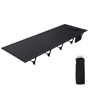 アウトドアベッド キャンプコット 折りたたみ ベッド 軽量 耐荷重150kg 簡易ベッド コンパクト 防水 通気性 T 収納ケース付き