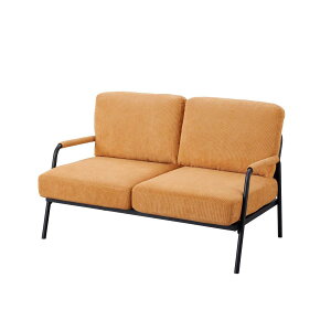 アイリスオーヤマ【I】 アイリスオーヤマ 2人掛けコーデュロイソファ ライトブラウン 約幅120x奥行76x高さ80cm 座面高さ約42cm お客様組立