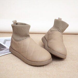 ショートブーツショートブーツ レディースネット赤かわいい雪地靴にベルベットをつけて保温乳を厚くしてパン綿靴を呼ぶショートブーツ 厚底 サイドゴア