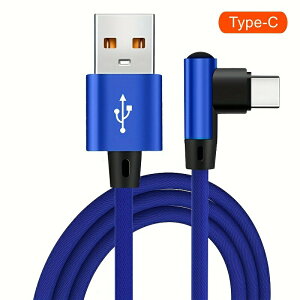 �����[�d USB �^�C�v C �P�[�u�� 90 �x�i�C�����ґg�f�[�^�P�[�u�� Samsung Xiaomi Vivo OPPO Redmi �Ȃ� USB C �X�}�[�g�t�H���[�d�P�[�u��