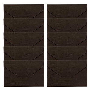 封筒 シンプル クラフト封筒 10枚セットxお祝いx挨拶xラブレターxお見舞いxお礼状