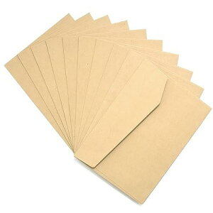 封筒 シンプル クラフト封筒 10枚セットxお祝いx挨拶xラブレターxお見舞いxお礼状