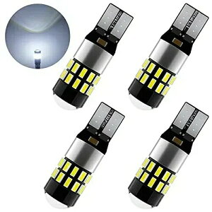 T10 led �L�����Z���[���� ���� 30��3014�`�b�v �|�W�V���������v led �i���o�[�� ���[�������v �E�G�b�W�� �Ԍ��Ή� 12-24V�ԗp �z���C�g 4�Z�b�g