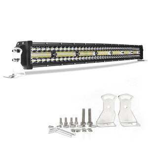 ���C�g�o�[ �� 52�C���` C���^ LED��Ɠ� 320W �O��LED��Ɠ�12V 24V�ėp �L�p���p��̌^LED���C�g�o�[ �� 6700K 60000LM �I�t���[�h led���[�N���C�g IP68�h���g���b�N��