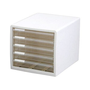 レターケースM5 浅5段 ホワイト