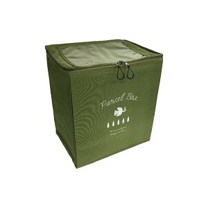 オカトーオカトー ボックス 折りたためる 置き配 非対面 南京錠 ダイヤル錠 防犯ワイヤー付 グリーン サイズ:縦30横40高さ45cm