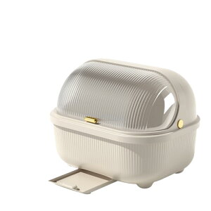 食器収納ボックス 水切りバスケット 防塵水切りラック 蓋付きキッチン水切りラック 食器ドレンバスケット タテ置き 食器皿の水切り台 水切りかご 大容量ストレージ 取り外し可能なデザイ