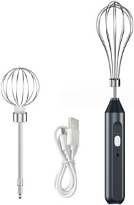 泡立て器 電動 小型 軽量小型サイズ泡立て器 コードレス ハンドミキサー 3段階切替 お手入れ簡単 電源コード 離乳食 氷も砕ける フードプロセッサー 泡立て器 電動 スリム フードミキサー (A