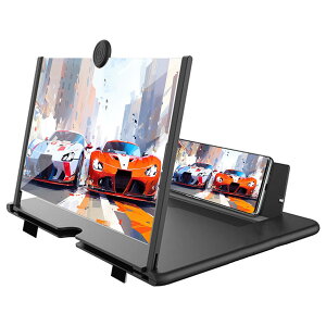 スマホスタンド スマホ拡大鏡スクリーン ブルーライトカット 大画面 スクリーン スマホ 拡大鏡 滑り止め付き 携帯スタンド 16インチ