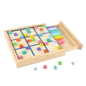 木製数独パズル木製算術数独数字推論ロジック子供教育頭の体操おもちゃ数独ゲームボード